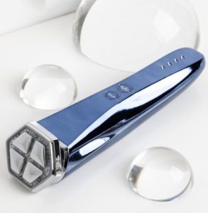 펄케어 쿨링 딥블루 고주파 피부 마사지기 냉온갈바닉 홈케어 피부관리기